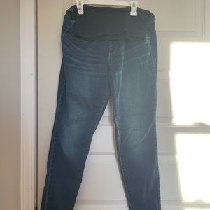 a•glow maternity jeggings with belly band